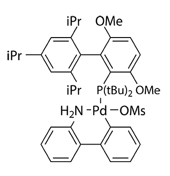 甲磺酸-2-(二叔丁基膦基)-3,6-二甲氧基-2’,4’,6’-三異丙基-1,1’-聯苯(2-氨基-1,1’-聯苯-2-基)钯(II) 