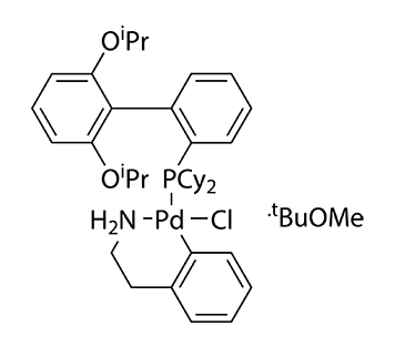  氯(2 -二環己膦基-2’,6’-二I -丙氧基- 1,1’-聯苯)[2- (2-氨基乙基苯基)]钯(Ⅱ),甲基叔丁基醚