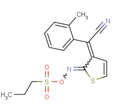 2-methyl-α-[2-[[(propylsulfonyl)oxy]imino]-3(2H)-thienylidene]-Benzeneacetonitrile